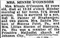 O'Connors, Mrs. Minnie